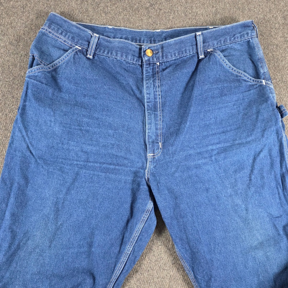 Carhartt Carpenter Jeans Mens Fit 39x30 Blue Denim B01 Relaxed Union Made in USA - Picture 4 of 10